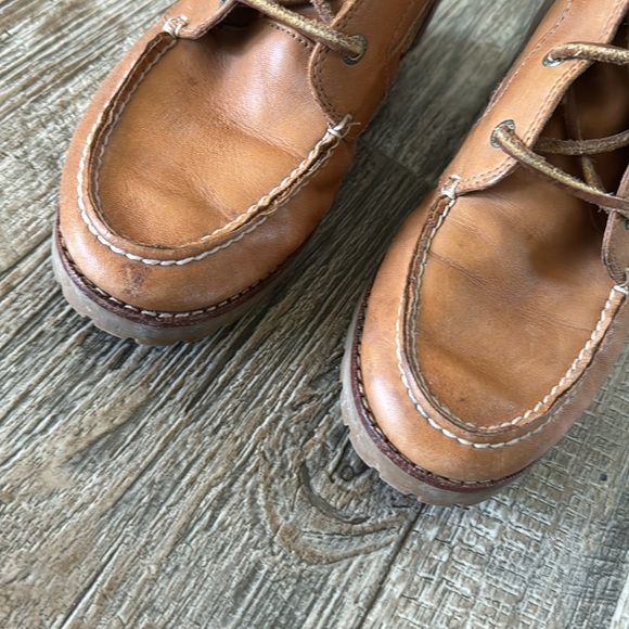 SPERRY TOP SIDER WOMEN BROWN CANVAN AVON ANKLE BOOTS SIZE 6.5M - Picture 6 of 9